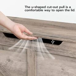 HOOBRO Storage Chest, Retro Toy Box Organizer With U-Shaped Cut-Out Pull, Storage Bench, Safety Hinge, Sturdy Toy Chest, Wooden, Supports 220 Lb, Easy Assembly, Greige BG771CW01 14 HOOBRO Storage Chest, Retro Toy Box Organizer With U-Shaped Cut-Out Pull, Storage Bench, Safety Hinge, Sturdy Toy Chest, Wooden, Supports 220 Lb, Easy Assembly, Greige BG771CW01 -Amazon Store 51oCtV9uPNL