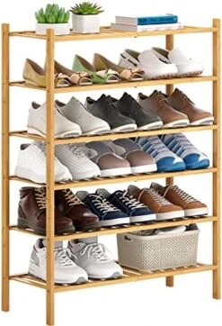 FILWH Bamboo Shoe Rack Stackable Shoe Shelf Storage Organizer For Unit Entryway Hallway And Closet Sturdy Freestanding Shoe Shelf Natural (3 Tier) 23 FILWH Bamboo Shoe Rack Stackable Shoe Shelf Storage Organizer For Unit Entryway Hallway And Closet Sturdy Freestanding Shoe Shelf Natural (3 Tier) -Amazon Store 51oExzOtQL. AC