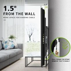 USX MOUNT TV Wall Mount Tilting Brackets For Most 37"-90" Flat Curved Screen TVs, Wall Mount TV Bracket With Max VESA 600x400mm, Weight Capacity 132lbs, Low Profile Space Saving For 16", 24" Stud -Amazon Store 51oF0LxThIL