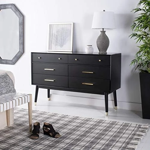 Safavieh Couture Home Madden Modern Retro Walnut 6-drawer Dresser 11 Safavieh Couture Home Madden Modern Retro Walnut 6-drawer Dresser - Image 9