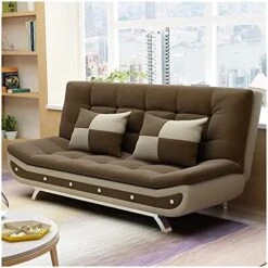 Futon Sofa Bed, Sleeper Sofa Bed For Living Room, Futon Sofa Bed, Folding Convertible Sofa Bed, Cotton Fabric Couch Bed, 3 Angles Adjustable Back,Modern Convertible Folding Recliner ( Color : Orange ) -Amazon Store 51oOlMKhYKL. AC