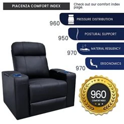 Valencia Piacenza Home Theater Seating | Premium Top Grain Nappa 9000 Leather, Power Recliner, Power Headrest, LED Lighting (Row Of 4 Loveseat Center, Black) 8 Valencia Piacenza Home Theater Seating | Premium Top Grain Nappa 9000 Leather, Power Recliner, Power Headrest, LED Lighting (Row Of 4 Loveseat Center, Black) -Amazon Store 51oPyMyqwzS