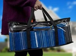 Besti Premium Quality Home DVD Storage Bags (4-Pack) Holds 160 Total Movies Or Video Games, Blu-ray, | Convenient Travel Case For Media | Stackable, Easy To Carry (Black) -Amazon Store 51ol2I3btWL