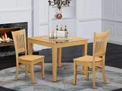 East West Furniture OXVA5-OAK-W Kitchen Set -Amazon Store 51ot 3rUmCL. AC