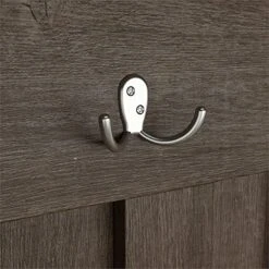 BOWERY HILL Furniture Salinas Hall Tree With Shoe Storage Bench In Ash Brown -Amazon Store 51ov7oYqmaS