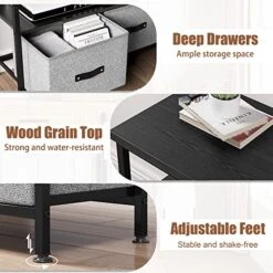 Amyove Dresser TV Stand, Entertainment Center With Storage, 55 Inch TV Stand For Bedroom Small TV Stand Dresser With Drawers And Shelves, TV & Media Console Table Furniture For Living Room, Grey -Amazon Store 51p7lx1xpdL