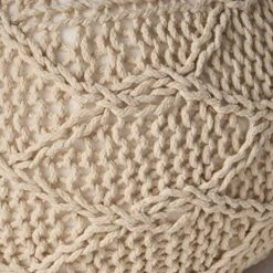 Christopher Knight Home Morven Pouf, Ivory -Amazon Store 51pIzv4OIML