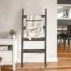 NeuType 4-Tier 48" X 22" Blanket Ladder Quilt Rack Blanket Ladders For The Living Room Vintage Walnut Ladder Shelf Blanket Ladder Farmhouse Decorative Ladder Wood Ladder Boho Shelf Decor -Amazon Store 51pOSECXZ9L