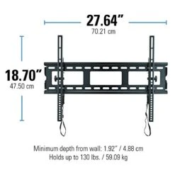 Sanus Universal Low Profile Tilt TV Wall Mount For 37" - 80" LED, LCD & Plasma TVs, Eliminates Glare With 10º Of Tilt & Post-Install Adjustments - 3 Step Install - Safety Certified - MLT14-B1 -Amazon Store 51pTJMmQUDL