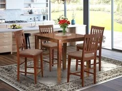 5 Pc Counter Height Table-Square Gathering Table And 4 Stools -Amazon Store 51pcRHPxMGL. AC