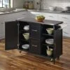 Patriot Black Kitchen Cart With Stainless Steel Top By Home Styles -Amazon Store 51q6gZjmOrL