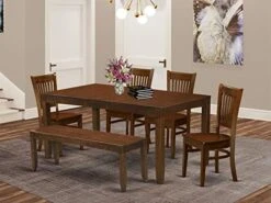 East West Furniture LYVA7-ESP-C Dining Set, 7-Piece -Amazon Store 51qiWD1P90L. AC