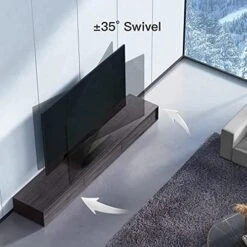 PERLESMITH Swivel TV Stand Universal Table Top TV Base For 37 To 65,70 Inch LCD LED OLED 4K Flat Screen TVs - Height Adjustable TV Mount Stand With Safe TV Anti-tip Cable, VESA 600x400mm PSTVS03 -Amazon Store 51qq56MHuuL
