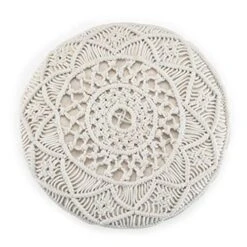 SIMPLIHOME Coates Round Macrame Pouf, Footstool, Upholstered In Natural Woven Cotton, For The Living Room, Bedroom And Kids Room, Boho, , -Amazon Store 51r2qzHLVSL
