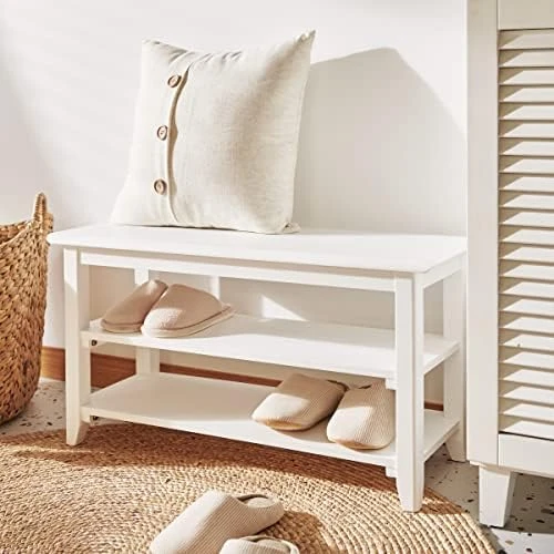 OGCAU Shoe Bench Entryway With Storage Bench For Bedroom, Ottoman, 2 Tier, Shoe Rack Organizer For Door, Good Load Bearing, Ideal For Entryway Hallway Living Room And Corridor(Natural 23.6") 15 OGCAU Shoe Bench Entryway With Storage Bench For Bedroom, Ottoman, 2 Tier, Shoe Rack Organizer For Door, Good Load Bearing, Ideal For Entryway Hallway Living Room And Corridor(Natural 23.6") - Image 13