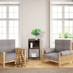 ABQ Nightstand With Charging Station, 2 Tier End Table With USB Ports And Outlets, Side Table With Drawer And Storage Shelf For Small Space In Living Room, Bedroom, 15.75 X 12.6 X 28.94 Inches -Amazon Store 51rPpjVr6nL