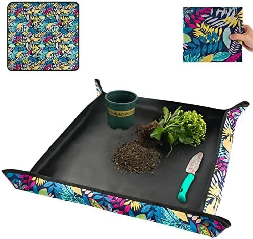 Waterproof Potting Mat For Indoor Plant Transplanting And Dirt Control, Gardening Gifts For Women, Birthday Gifts For Plant Lovers, Thick Foldable Repotting Mat Succulent Gardening Mat 29.5"x29.5" 7 Waterproof Potting Mat For Indoor Plant Transplanting And Dirt Control, Gardening Gifts For Women, Birthday Gifts For Plant Lovers, Thick Foldable Repotting Mat Succulent Gardening Mat 29.5"x29.5" - Image 5