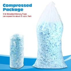 MorTime 5 Lb Bean Bag Filler Shredded Memory Foam Fill For Bean Bags Pillows Chairs Crafts, Bean Bag Refill Replacement Fills, 14 L -Amazon Store 51rraO9I2cS