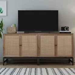 Goujxcy Rattan Accent Storage Cabinet, Farmhouse Wood Sideboard Buffet Cabinet With 2 Doors And Adjustable Shelves, Kitchen Cupboard Server Console Table For Dining Room, Bedroom, Hallway, Black 24 Goujxcy Rattan Accent Storage Cabinet, Farmhouse Wood Sideboard Buffet Cabinet With 2 Doors And Adjustable Shelves, Kitchen Cupboard Server Console Table For Dining Room, Bedroom, Hallway, Black -Amazon Store 51rxLklqYRL. AC