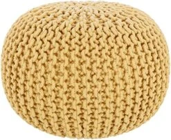 Artistic Weavers McIntosh Cotton Knitted Round Pouf 14"H X 20"W X 20"D,Saffron 18 Artistic Weavers McIntosh Cotton Knitted Round Pouf 14"H X 20"W X 20"D,Saffron -Amazon Store 51sAch0WjsL