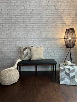 NOORI Home - Premium Luxury 100% Handmade & Handcrafted Cable Style Cotton Knitted Jade Comfortable Pouf, Ottoman, Footrest, Footstool - Beige - 20"x20"x14" -Amazon Store 51sKLpZaPTL