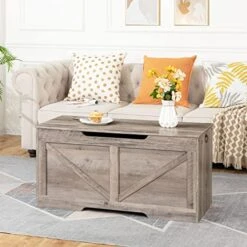 HOOBRO Storage Chest, Retro Toy Box Organizer With U-Shaped Cut-Out Pull, Storage Bench, Safety Hinge, Sturdy Toy Chest, Wooden, Supports 220 Lb, Easy Assembly, Greige BG771CW01 13 HOOBRO Storage Chest, Retro Toy Box Organizer With U-Shaped Cut-Out Pull, Storage Bench, Safety Hinge, Sturdy Toy Chest, Wooden, Supports 220 Lb, Easy Assembly, Greige BG771CW01 -Amazon Store 51sQ5vRbVXL