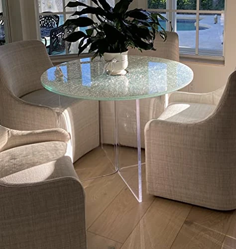 Southeastflorida Acrylic V's Or Boomerang Dining Table Bases (2) Clear 29" High X 3/4" Thick 7 Southeastflorida Acrylic V's Or Boomerang Dining Table Bases (2) Clear 29" High X 3/4" Thick - Image 5