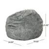 Christopher Knight Home Laraine Furry Glam Dark Light Grey Streak Faux Fur 3 Ft. Bean Bag -Amazon Store 51sfyK1pBCL