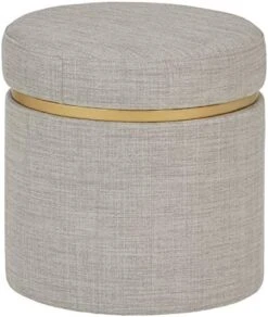 Amazon Brand – Rivet Asher Round Upholstered Storage Ottoman, 15.75"W, Light Grey 15 Amazon Brand – Rivet Asher Round Upholstered Storage Ottoman, 15.75"W, Light Grey -Amazon Store 51sklnO1BTL. AC
