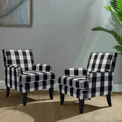 HULALA HOME Modern Accent Chair With Arms And Wooden Legs, Mid Century Accent Chair Armchair High Back Rest, Padded Armrest And Comfortable Cushioned Seat For Living Room (Red Yellow Floral) -Amazon Store 51suck35vvL. AC