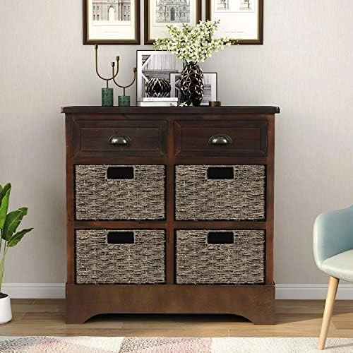 Harper & Bright Designs Storage Cabinet, Stylish Functional Sideboard With Tempered Glass Large Storage Space Adjustable Shelves Buffet, For Entryway/Kitchen/Living Room/Bedroom, Black 17 Harper & Bright Designs Storage Cabinet, Stylish Functional Sideboard With Tempered Glass Large Storage Space Adjustable Shelves Buffet, For Entryway/Kitchen/Living Room/Bedroom, Black - Image 15