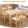 Alohappy Dining Table Set For 4, Pine Wood Kitchen Table Dining Table And Chairs Set 5PCS For 4 Person For Kitchen Dining Room Living Room 1 Alohappy Dining Table Set For 4, Pine Wood Kitchen Table Dining Table And Chairs Set 5PCS For 4 Person For Kitchen Dining Room Living Room -Amazon Store 51t6cEmKpaL