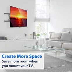 Mount Factory Heavy-Duty Full Motion TV Wall Mount - Articulating Swivel Bracket Fits Flat Screen Televisions From 42" To 70" (VESA 400 X 600 Compatible) - Tilt Swing Out Arm With 10' HDMI Cable -Amazon Store 51twWgAmstS