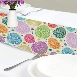 Exnundod St Patrick Shamrock Lucky Table Runner 90 Inches Green Cirrus Clovers Spring Runner For Spring Dining Table Kitchen Holiday Home Seasonal Decor 30 Exnundod St Patrick Shamrock Lucky Table Runner 90 Inches Green Cirrus Clovers Spring Runner For Spring Dining Table Kitchen Holiday Home Seasonal Decor -Amazon Store 51u5VuL98XL. AC 1