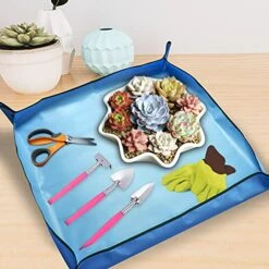 39 X 39 Inch Large Plant Repotting Mat Waterproof Transplanting Mat Pad For Indoor Gardening Succulent Foldable Potting Mat - Garden Mat (Blue) 11 39 X 39 Inch Large Plant Repotting Mat Waterproof Transplanting Mat Pad For Indoor Gardening Succulent Foldable Potting Mat - Garden Mat (Blue) -Amazon Store 51u9KnEG0iL