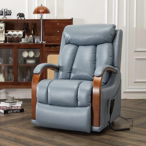 DYNOX Small Lift Chair Recliners With Massage And Heat, Dual Motor Power Lift Sofa With Infinite Adjust For Back And Footrest (Fabirc-Beige) 15 DYNOX Small Lift Chair Recliners With Massage And Heat, Dual Motor Power Lift Sofa With Infinite Adjust For Back And Footrest (Fabirc-Beige) - Image 13