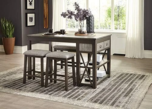 Lexicon Orme Counter Height Stool (Set Of 2), Gray 7 Lexicon Orme Counter Height Stool (Set Of 2), Gray - Image 5