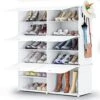 Shoe Rack Organizer,6 Tier Shoe Organizer For Closet, Stackable 24 Pair Covered Shoe Rack Shoe Shelves Shoe Storage Shoe Cabinet For Entryway Bedroom Hallway(White) 1 Shoe Rack Organizer,6 Tier Shoe Organizer For Closet, Stackable 24 Pair Covered Shoe Rack Shoe Shelves Shoe Storage Shoe Cabinet For Entryway Bedroom Hallway(White) -Amazon Store 51uLSA9QhdL