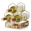Drincarier Countertop Wine Rack, 3 Bottle Gold Wine Bottle Holder Cork Holder, Wine Rack With Cork Storage-Perfect For Home Decor & Kitchen Storage Rack, Bar, Etc 2 Drincarier Countertop Wine Rack, 3 Bottle Gold Wine Bottle Holder Cork Holder, Wine Rack With Cork Storage-Perfect For Home Decor & Kitchen Storage Rack, Bar, Etc -Amazon Store 51uWjykbX4L
