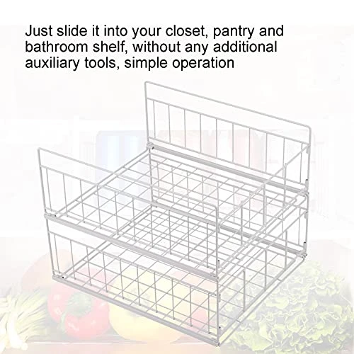 DAUERHAFT Cabinet Organizer Shelf, Rugged And Durable Metal Structure Design Hanging KitchenBaskets For Pantry For Packaging Food 8 DAUERHAFT Cabinet Organizer Shelf, Rugged And Durable Metal Structure Design Hanging KitchenBaskets For Pantry For Packaging Food - Image 6
