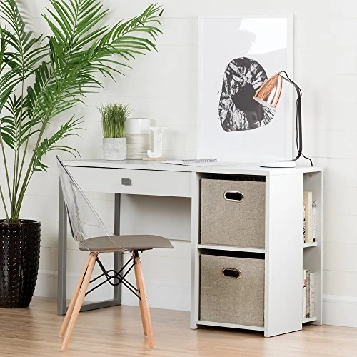 South Shore Annexe Eiffel Style Office Chair, Wood, Clear And Gray, 16D X 16.25W X 32.5H In 5 South Shore Annexe Eiffel Style Office Chair, Wood, Clear And Gray, 16D X 16.25W X 32.5H In - Image 3