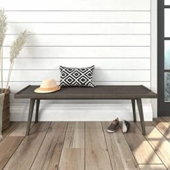 Plank+Beam Mid-Century Double Wood Entryway Bench, Walnut, 56.25" (PB184302-008) -Amazon Store 51v0eU85h7L. AC