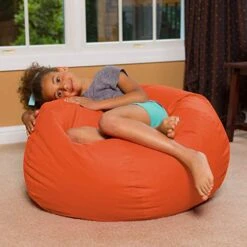Posh Beanbags Bean Bag Chair, Large-38in, Solid Orange 19 Posh Beanbags Bean Bag Chair, Large-38in, Solid Orange -Amazon Store 51v13FQ4rlL