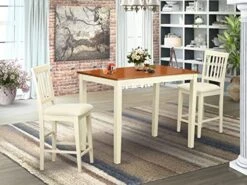 East West Furniture YAVN3-MAH-W Dining Set, 3-Piece 18 East West Furniture YAVN3-MAH-W Dining Set, 3-Piece -Amazon Store 51vAwAkll1L. AC