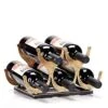 Aayla Wine Holder Rack - Metal Gold Tabletop Wine Bottle Holders, Holds 5 Wine Bottles, Assembly Required, For Wine Lovers To Store The Wine Collection -Amazon Store 51vUPBhsvWL