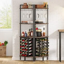 Tribesigns Corner Wine Rack With Glass Holder And Storage Shelves,4 Tier Corner Bar Freestanding Floor Wine Rack, Industrial Corner Shelf For Living Room, Dining Room,Kitchen 9 Tribesigns Corner Wine Rack With Glass Holder And Storage Shelves,4 Tier Corner Bar Freestanding Floor Wine Rack, Industrial Corner Shelf For Living Room, Dining Room,Kitchen -Amazon Store 51voo6isykL