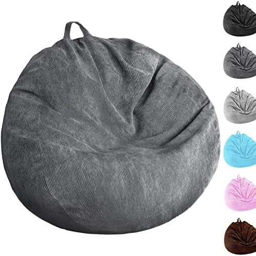 Bean Bag Chair Cover (No Filler) Washable Ultra Soft Corduroy Sturdy Zipper Beanbag Cover For Organizing Plush Toys Or Textile, Sack Bean Bag For Kids, Adults, Teens 13 Bean Bag Chair Cover (No Filler) Washable Ultra Soft Corduroy Sturdy Zipper Beanbag Cover For Organizing Plush Toys Or Textile, Sack Bean Bag For Kids, Adults, Teens - Image 11