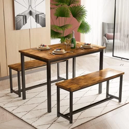 Recaceik 3 Piece Dining Table Set, Modern Bar Table Set W/ 2 Stools Kitchen Table Set For 2 Compact Design Kitchen Bar Table And Chairs For Dining Room, Living Room, Apartment, Small Space (Beige) 12 Recaceik 3 Piece Dining Table Set, Modern Bar Table Set W/ 2 Stools Kitchen Table Set For 2 Compact Design Kitchen Bar Table And Chairs For Dining Room, Living Room, Apartment, Small Space (Beige) - Image 10