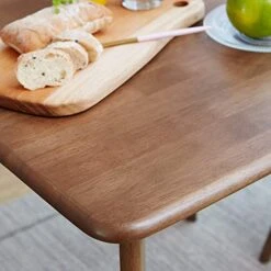 Livinia 3-Piece Dining Room Table Set, Canberra 28.3" Table (Walnut) Toto Chair (Walnut) Set -Amazon Store 51w4lydSB3L