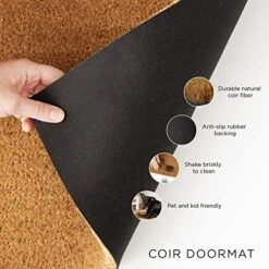 DII Animal Collection Natural Coir Doormat, 17x29, Bear Country -Amazon Store 51wGsR8sPDL 1